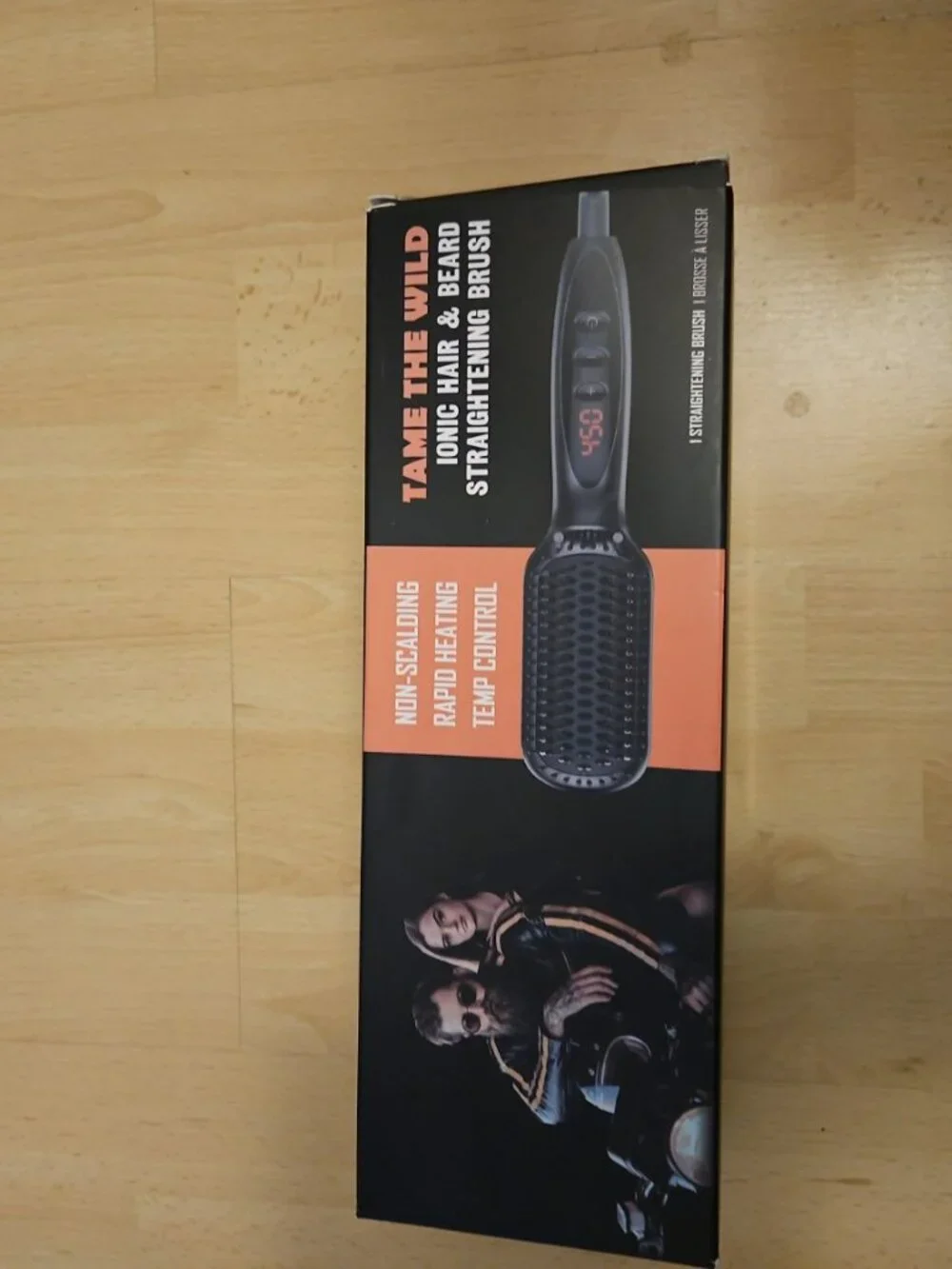 Tame The Wild Ionic Hair & Beard Straightening Brush Digital Temp Control New